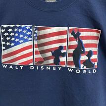 Disney ディズニー WDW 星条旗 ミッキー 国旗 Tシャツ 半袖 輸入品 春服 夏服 海外古着 ディズニーワールド ドナルド グーフィ ロゴ_画像5
