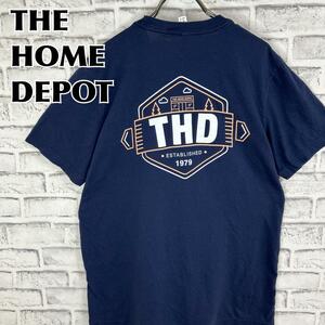 HOME DEPOT ホームデポ バックプリント THD Tシャツ 半袖 輸入品 春服 夏服 海外古着 企業 会社 ホームセンター 建材 リフォーム 住宅