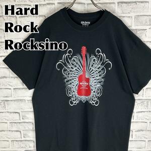 Hard Rock Rocksino ノースフィールドパーク オハイオ Tシャツ 半袖 輸入品 春服 夏服 海外古着 会社 企業 レストラン 音楽 楽器