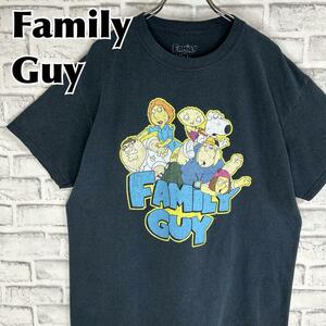 Family Guy ファミリーガイ ロゴ キャラクター Tシャツ 半袖 輸入品 春服 夏服 海外古着 テレビ アニメ ステューウィー ピーター