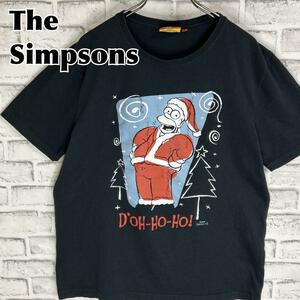 The Simpsons シンプソンズ サンタ クリスマス キャラ Tシャツ 半袖 輸入品 春服 夏服 海外古着 テレビ アニメ キャラクター