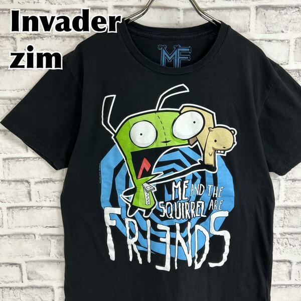 Invader ZIM インベーダージム キャラクター Tシャツ 半袖 輸入品 春服 夏服 海外古着 テレビ アニメ ニコロデオン