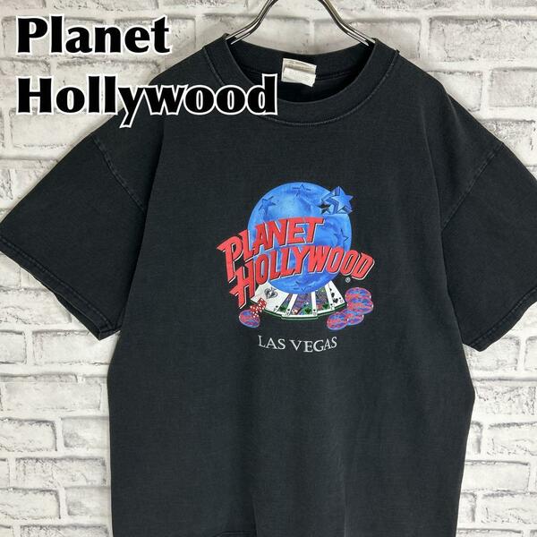 Planet Hollywood プラネットハリウッド ラスベガス カジノ トランプ ダイス Tシャツ 半袖 輸入品 春服 夏服 海外古着 会社 企業 映画