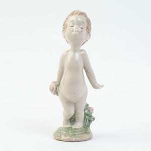 LLADRO NAO リヤドロ ナオ「 ローズちゃん」高島屋オリジナル フィギュリン 陶器人形 置物 #35508