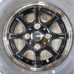 S 送料無料 24年新作 Gスピード 12 4H100 4J+43 新車外し 22年製 145/80R12 LT N-VAN スクラム ミニキャブ サンバー ハイゼット キャリィの画像5