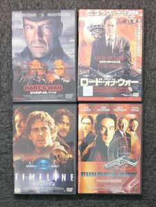 中古DVD ジャスティス・ロードオブウォー・ タイムライン・ニューオリンズトライアル 4本セット