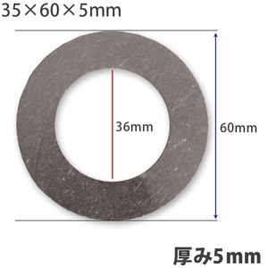 【10個】ガタ調整用 シム リング型内径36ｍｍ 外径60ｍｍ 厚さ5ｍｍ ワッシャー 部品 バケット パワーショベル ユンボ ショベル