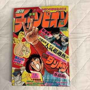 週刊少年チャンピオン 1982年 14号（3/19日）小池栄治　水島新司　手塚治虫　内山亜紀　山上たつひこ　どおくまん　貞本義行　外園昌也