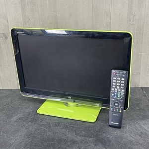 シャープ 液晶カラーテレビ 【中古】動作保証 LC-19K3 SHARP 19インチ 家電製品 グリーン 022049 /20231