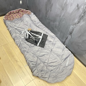 寝袋 展示品 KingCamp KS2024 FREESPACE 250 ダークグレー 封筒型 シュラフ 長さ190+30cm 幅100cm 024028 キャンプ アウトドア /20415