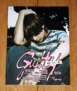 テミン(SHINee) ◆韓国4thソロミニアルバム「Guilty」CD (PhotoBook Ver.)◆直筆サイン