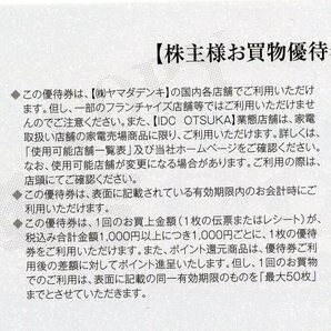 ヤマダ電機 株主優待 4000円分 YAMADA 2024/6末の画像2