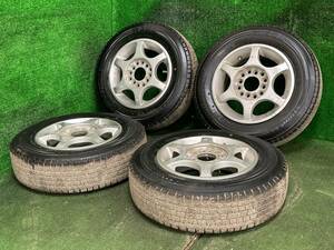 汎用アルミ 12×4.5J OFF43 4Hマルチ PCD100/110/114.3 ブリヂストン 145/80R12 80/78N LT 売切!!