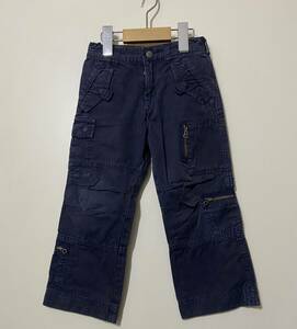 * Polo by Ralph Lauren Kids cotton cargo pants work pants gray 100 waist adjuster attaching na excepting Old old clothes 
