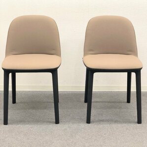 ■vitra/ヴィトラ■Softshell Side Chair/ソフトシェル サイド チェア 2脚セット ブラウン系 ファブリック★埼玉発送★の画像2