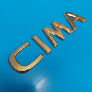 NISSAN F50 CIMA GOLD EMBLEM 日産 50 シーマ ゴールドエンブレム VIP INFINITY CUSTOM ビップ インフィニティ カスタム 4.5 V8 VIPカー