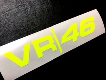バレンティーノ　ロッシ 　『VR|46』切り文字ステッカー蛍光色　moto gp_画像2
