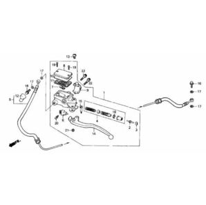 MC08 純正 マスターシリンダー ブーツ VT250F インテグラ MC15 VT250Z MC16 MC21 NSR250 MC28 スパーダ MC25 ゼルビス VTR マグナ .410の画像6