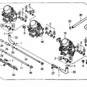 NC31 純正 フューエルホース 送料250円～ スーパーフォア CB400SF 燃料ホース CB400 フューエルチューブ 新品 ガソリンタンク ホース ..my9の画像4