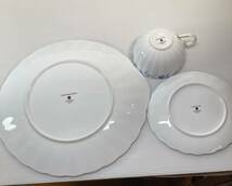 FINE BONE CHINA NIKKO ニッコー　JAPAN　カップ＆ソーサー　大皿　シュガーポット　セット_画像9