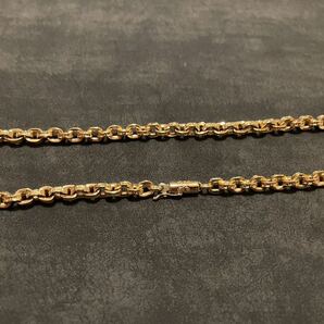 ★正規品 CHROME HEARTS クロムハーツ 22k ペーパーチェーン 18インチ GLD PAPER CHAIN チェーン ネックレス クロス アクセサリー ゴールドの画像2