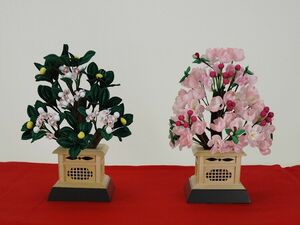 桜橘 ひな祭り 桃の節句 雛道具 ひな人形 花 340