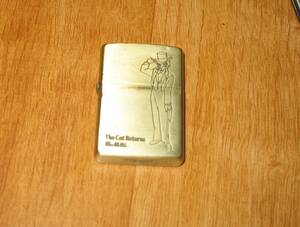 スタジオジブリ　猫の恩返し　バロン　ジッポー ZIPPO 中古　真鍮製