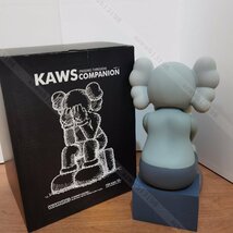 kaws MEDICOM TOY grey sad kaws メディコム・トイ カウズ Passing Through grey 高さ29cm　おしゃれ かわいい_画像2