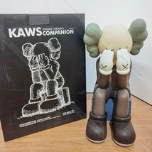 kaws MEDICOM TOY brown sad kaws メディコム・トイ カウズ Passing Through Brown 高さ29cm　おしゃれ かわいい_画像1