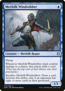 MTG ■青/英語版■ 《マーフォークの風泥棒/Merfolk Windrobber》★FOIL★ゼンディカーの夜明け ZNR