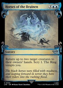 MTG ■青/英語版■ 《ブルイネンの馬流し/Horses of the Bruinen》★ショーケースFOIL★ 指輪物語:中つ国の伝承 LTR