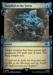 MTG ■青/英語版■ 《嵐のごとく恐ろしき/Dreadful as the Storm》★ショーケースFOIL★ 指輪物語:中つ国の伝承 LTR