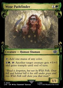 MTG ■緑/英語版■ 《ウォーゼの先導者/Wose Pathfinder》★ショーケースFOIL★ 指輪物語:中つ国の伝承 LTR