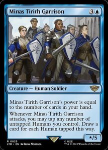 MTG ■青/英語版■ 《Minas Tirith Garrison》 指輪物語:中つ国の伝承 LTR