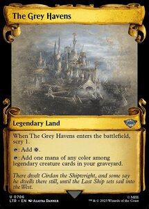 MTG ■土地/英語版■ 《灰色港/The Grey Havens》▲ショーケース▲ 指輪物語:中つ国の伝承 LTR