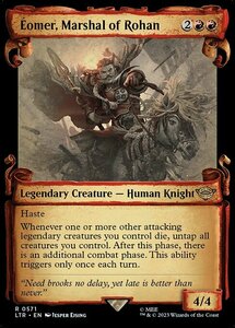 MTG ■赤/英語版■ 《ローハンの軍団長、エオメル/?omer, Marshal of Rohan》▲ショーケース▲ 指輪物語:中つ国の伝承 LTR