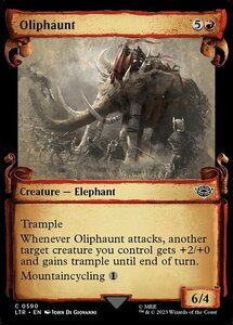 MTG ■赤/英語版■ 《オリファント/Oliphaunt》★ショーケースFOIL★ 指輪物語:中つ国の伝承 LTR