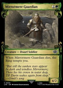 MTG ■緑/英語版■ 《鏡の湖の守護者/Mirrormere Guardian》★ショーケースFOIL★ 指輪物語:中つ国の伝承 LTR