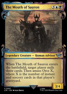 MTG ■金/英語版■ 《サウロンの口/The Mouth of Sauron》★ショーケースFOIL★ 指輪物語:中つ国の伝承 LTR