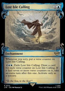 MTG ■青/英語版■ 《失われた島の呼び声/Lost Isle Calling》★ショーケースFOIL★ 指輪物語:中つ国の伝承 LTR