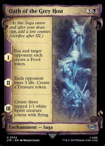 MTG ■黒/英語版■ 《灰色の軍勢の誓言/Oath of the Grey Host》★ショーケースFOIL★ 指輪物語:中つ国の伝承 LTR