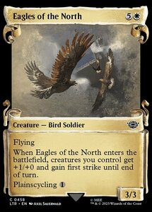 MTG ■白/英語版■ 《北方の大鷲/Eagles of the North》★ショーケースFOIL★ 指輪物語:中つ国の伝承 LTR