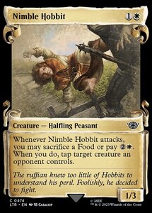 MTG ■白/英語版■ 《すばしこいホビット/Nimble Hobbit》★ショーケースFOIL★ 指輪物語:中つ国の伝承 LTR