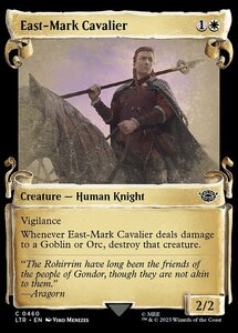 MTG ■白/英語版■ 《東マーク軍団の騎兵/East-Mark Cavalier》★ショーケースFOIL★ 指輪物語:中つ国の伝承 LTR