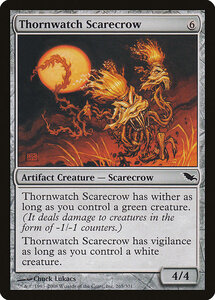 MTG ■無/英語版■ 《茨見張りのカカシ/Thornwatch Scarecrow》シャドウムーア SHM