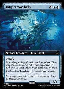 (334)MTG ■青/英語版■ 《絡み集めの海藻/Tangletrove Kelp》▲拡張アート▲ カルロフ邸殺人事件 統率者 MKC 青R