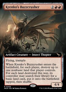 (405) MTG ■赤/英語版■ 《クレンコの轟音砕き/Krenko's Buzzcrusher》▲拡張アート▲ カルロフ邸殺人事件 MKM 赤R