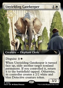 (392) MTG ■白/英語版■ 《不撓の門番/Unyielding Gatekeeper》▲拡張アート▲ カルロフ邸殺人事件 MKM 白R