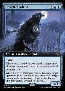 (393) MTG ■青/英語版■ 《切望の隼/Coveted Falcon》▲拡張アート▲ カルロフ邸殺人事件 MKM 青R