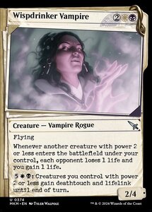 (374) MTG ■金/英語版■ 《たなびき飲みの吸血鬼/Wispdrinker Vampire》▲ショーケース▲ カルロフ邸殺人事件 MKM 金U